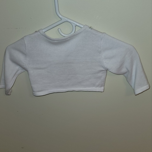Girls white 1/2 sweater/shall 2t - Picture 2 of 5